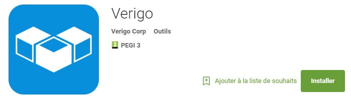 Application Android pour enregistreurs Verigo