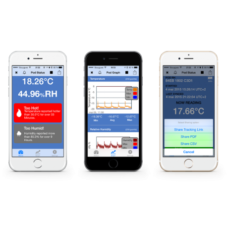 Pod - Enregistreur de température Bluetooth Smart