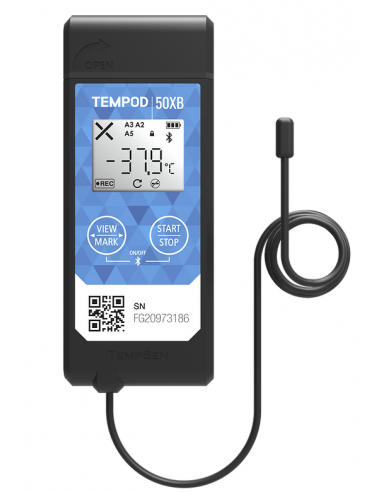 TEMPOD 50XB Enregistreur température Bluetooth sonde externe -50°C