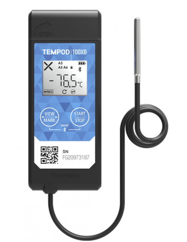 TEMPOD 100XB Enregistreur température Bluetooth sonde externe -100°C