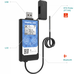 TEMPOD 100XB Enregistreur température Bluetooth sonde... 2