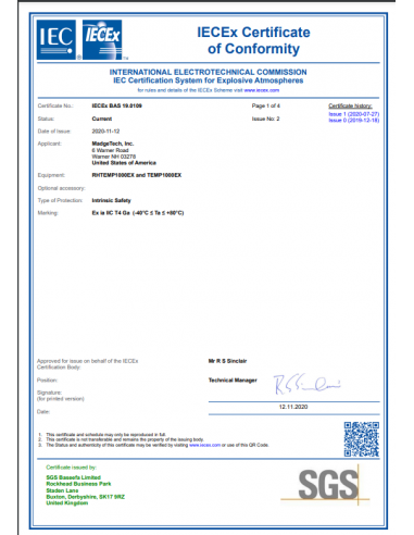 RHTEMP1000EX enregistreur de température...