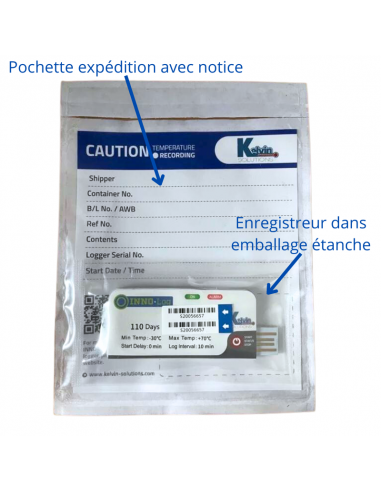 InnoLog SU - Enregistreur usage unique USB/PDF 110 jours