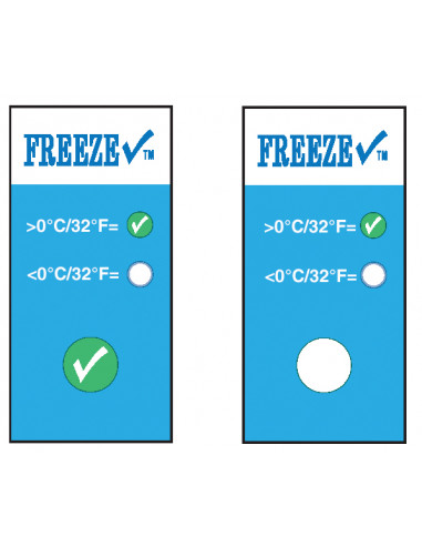 Freezecheck Indicateur de gel 0°C ou -5°C