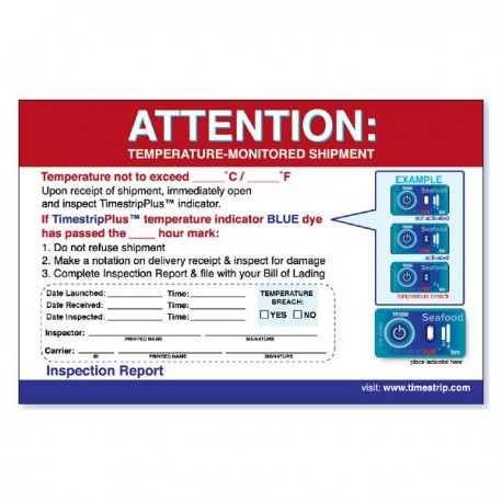 Timestrip SeaFood indicateur de température