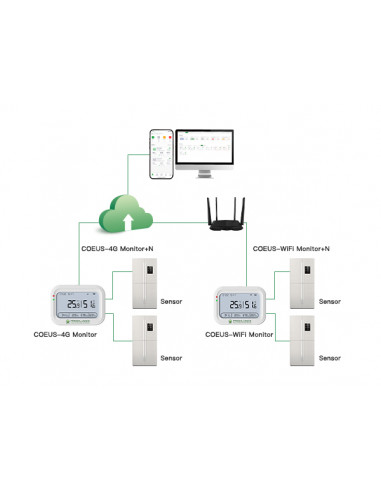 COEUS Wifi - Thermomètre Enregistreur de...