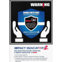 Etiquettes adhésives Impact Indicator 2 indicateur de choc