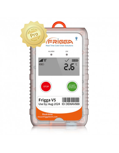 V5-7-PRO enregistreur de température, humidité, choc, luminosité, GPS réutilisable